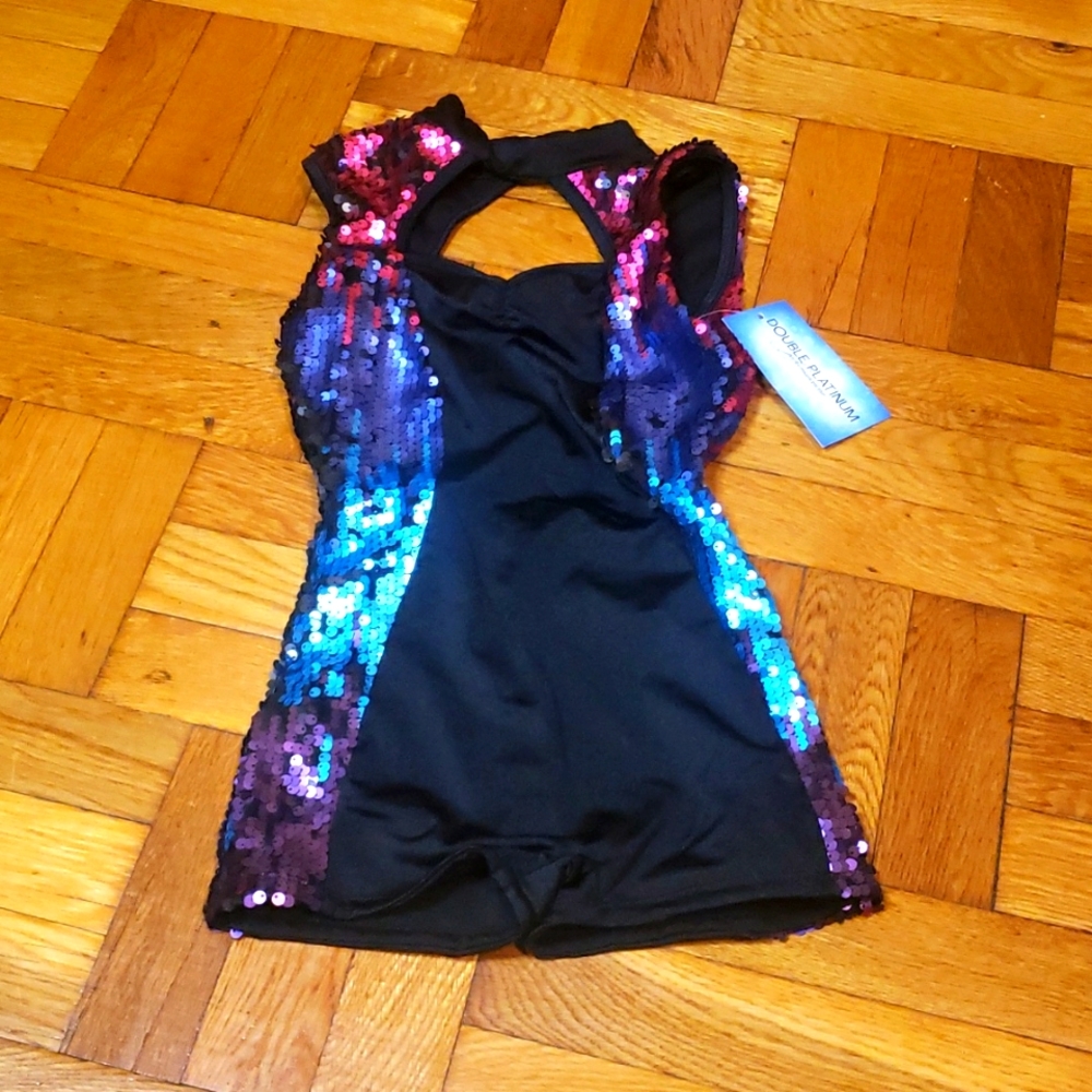 Double platinum Sequence body suit 🎊